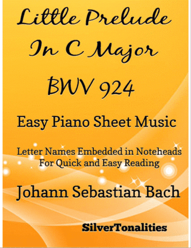 Little Prelude in C Major BWV 924 Beginner Piano Sheet Music