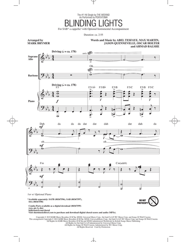 Blinding Lights (arr. Mark Brymer)