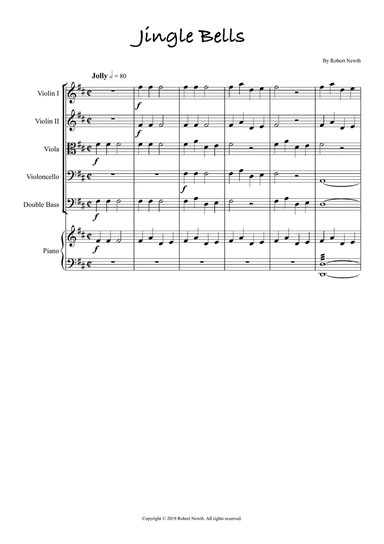Jingle Bells (for String Orchestra and Piano)