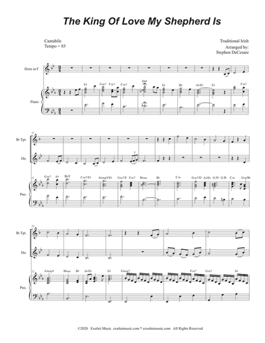 The King Of Love My Shepherd Is (Duet for Bb-Trumpet and French Horn)