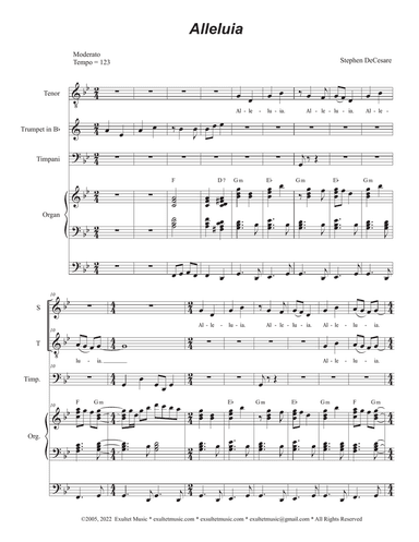 Alleluia (from "Messiah: The Great "I AM") (2-part choir - (Soprano and Tenor)