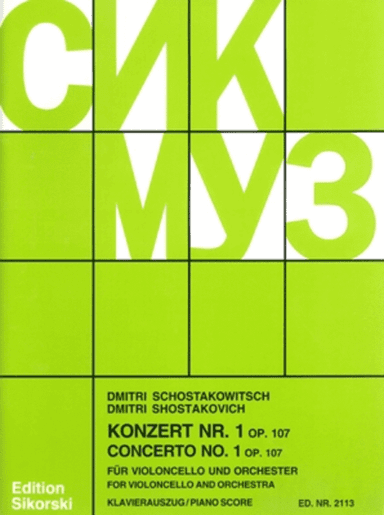 Concerto No. 1 for Violoncello and Orchestra, Op. 107 – Revised Edition