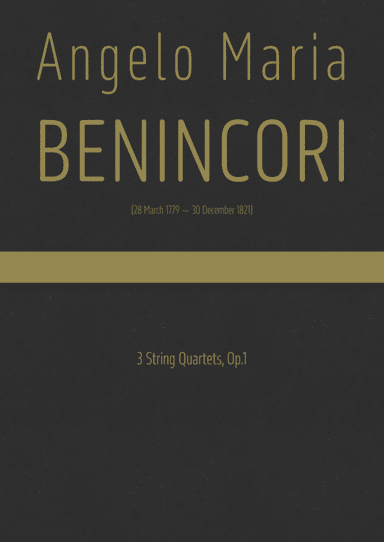 Benincori - 3 String Quartets, Op.1