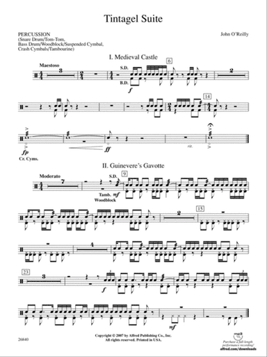 Tintagel Suite: 1st Percussion