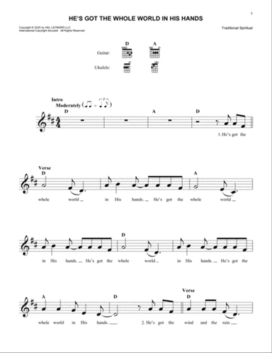 He's Got The Whole World In His Hands