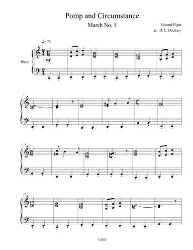 Pomp and Circumstance (Piano Solo)