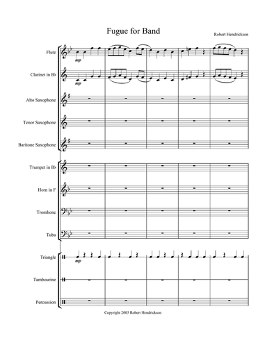 Fugue for Band