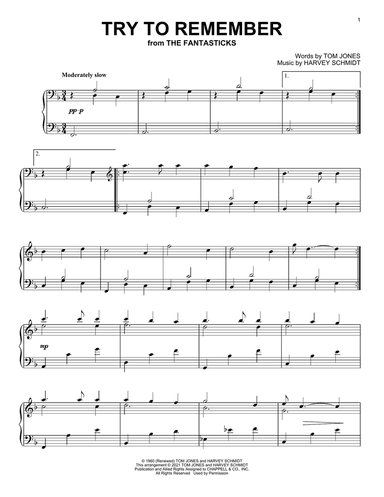 Try To Remember (from The Fantasticks)