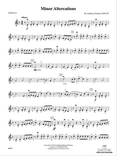 Minor Altercations: 2nd Violin