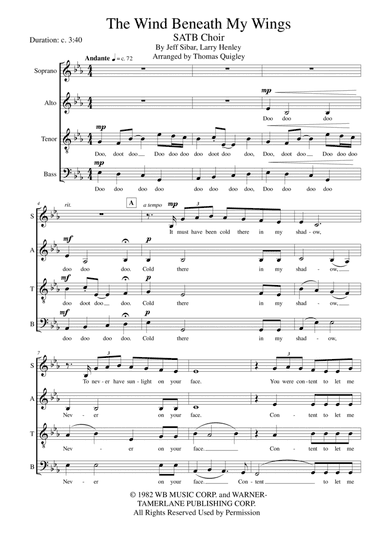 The Wind Beneath My Wings