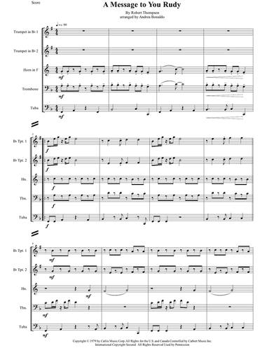 A Message To You Rudy