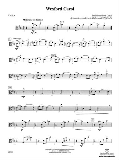 Wexford Carol: Viola