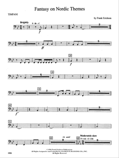 Fantasy on Nordic Themes: Timpani