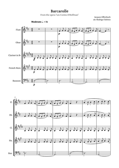 Barcarolle - Belle Nuit, O Nuit D'Amour