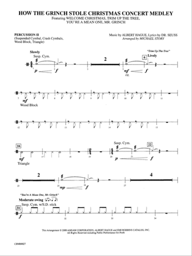 How the Grinch Stole Christmas: 2nd Percussion