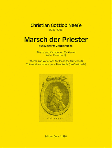 Marsch der Priester aus Mozarts Zauberflöte -Variationen für Klavier (Clavichord)-