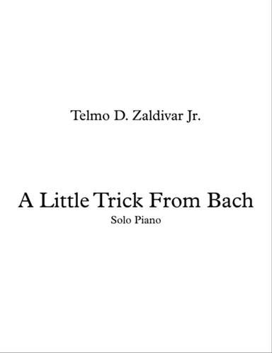 A Little Trick From Bach