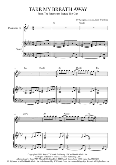 Take My Breath Away (love Theme)