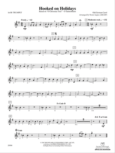 Hooked on Holidays: 1st B-flat Trumpet
