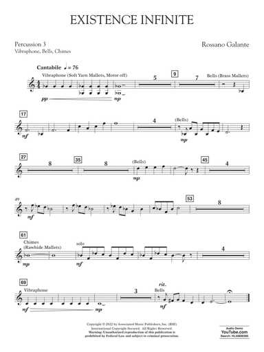 Existence Infinite - Percussion 3