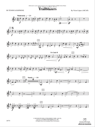 Trailblazers: B-flat Tenor Saxophone