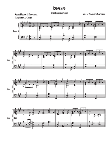 Redeemed (Hymn Reharmonized)