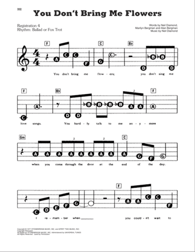 You Don't Bring Me Flowers