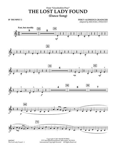 The Lost Lady Found (from "Lincolnshire Posy") - Bb Trumpet 2