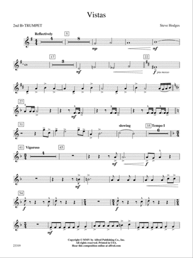 Vistas: 2nd B-flat Trumpet