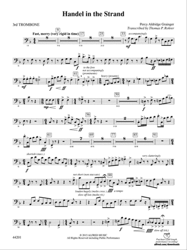 Handel in the Strand: 3rd Trombone