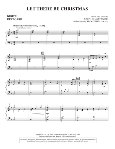 Let There Be Christmas (Consort) - Keyboard String Reduction