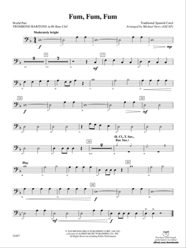 Fum, Fum, Fum: (wp) 1st B-flat Trombone B.C.