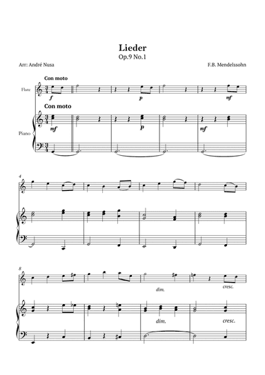 Lieder Op.9 No.1