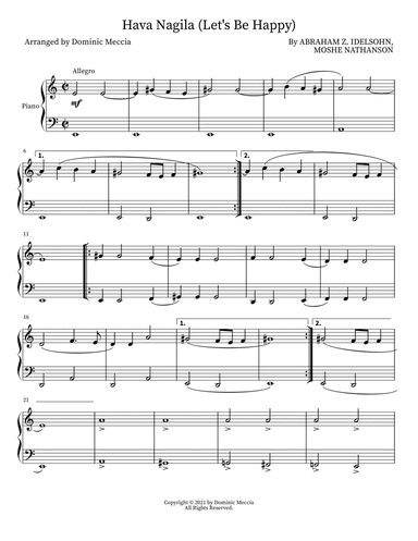 Hava Nagila (Let's Be Happy)