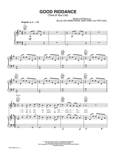Good Riddance (Time of Your Life)