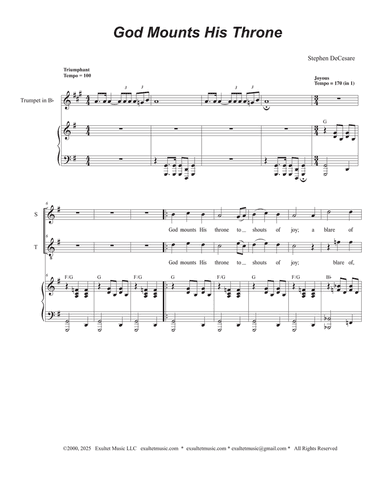 God Mounts His Throne (Duet for Soprano and Tenor solo)