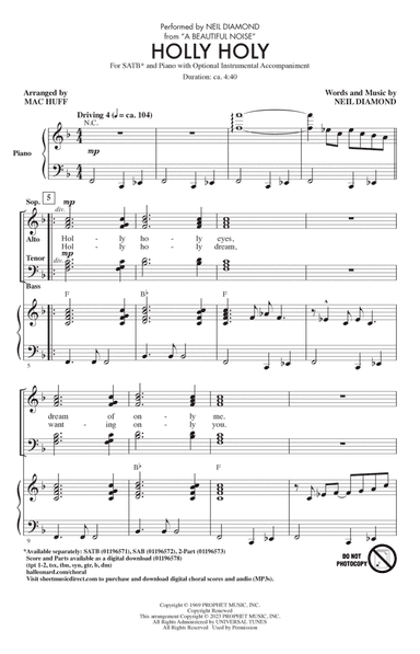 Holly Holy (from A Beautiful Noise) (arr. Mac Huff)
