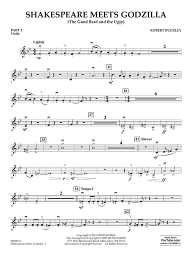 Shakespeare Meets Godzilla (The Good Bard and the Ugly) - Pt.2 - Violin