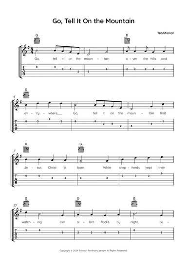 Go, Tell It On the Mountain