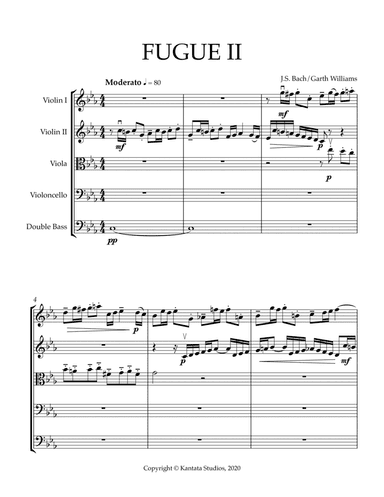 FUGUE II BY J.S. BACH