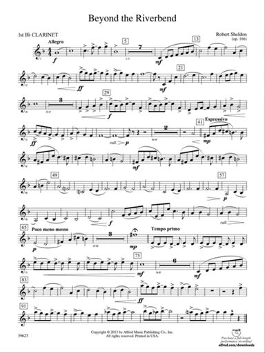 Beyond the Riverbend: 1st B-flat Clarinet