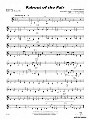 Fairest of the Fair: (wp) E-flat Tuba T.C.
