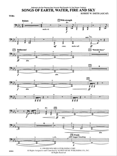 Songs of Earth, Water, Fire and Sky: Tuba