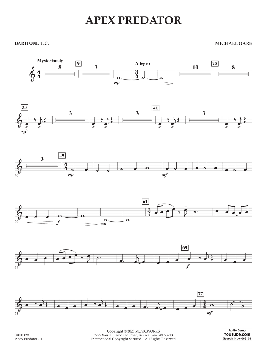 Apex Predator - Baritone T.C.