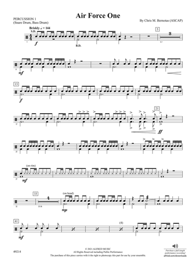 Air Force One: 1st Percussion