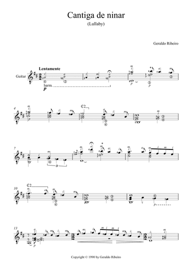 Cantiga de ninar (Lullaby)