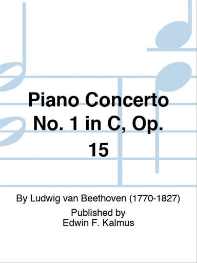 Piano Concerto No. 1 in C, Op. 15