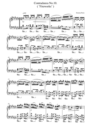 Tenth Contradanza: Fireworks