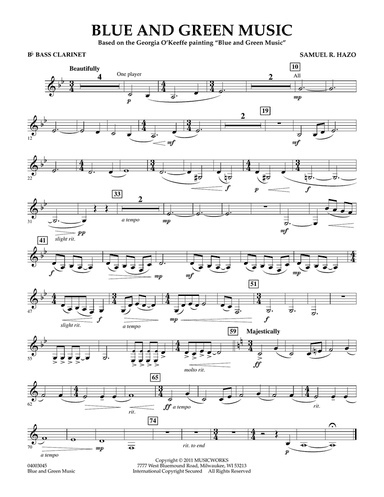 Blue And Green Music - Bb Bass Clarinet