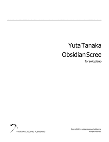 Obsidian Scree for solo piano